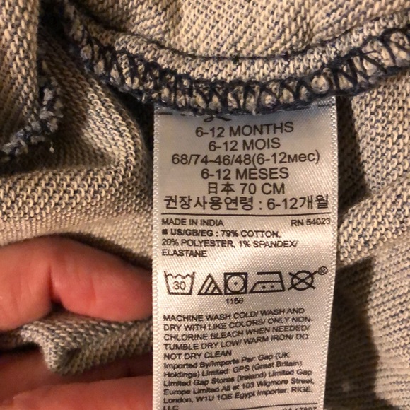 Baby gap girls long sleeve denim romper - Picture 4 of 6